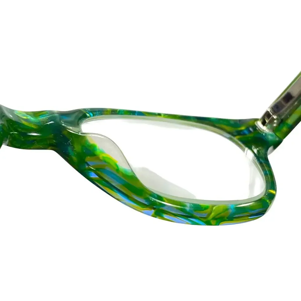 Eyebobs Paige Turner 2412 11 Green Mottled Tortoise Eyeglasses Frame Frames Only